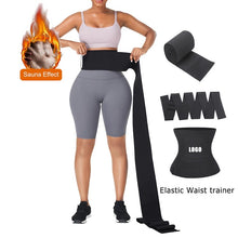 Load image into Gallery viewer, Tummy wrap  Latex waist trainer Belt
