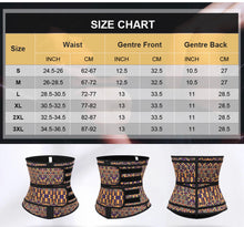 Load image into Gallery viewer, African Flower Printing 100% Latex Double Belt Body Shaper.
