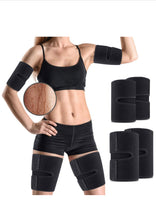 Load image into Gallery viewer, Lebah  Arm and Thigh Trimmers for Women &amp; Men(4 Piece Kit) Body Exercise Wraps Adjustable to Lose Fat Reduce Cellulite and Improve Sweating, Slimmer Kit-Toned Muscles Natural Fat Burning
