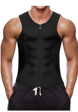 Load image into Gallery viewer, Men Waist Trainer Vest Sweat Vest Hot Neoprene Zipper Sauna Tank Top Workout Shirt
