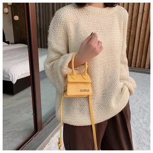 Lebah Mini Small Square Bags for Women Hand Designer Luxury Brand PU Leather Shoulder Bag Work Office Lady Tote 2020 Purse