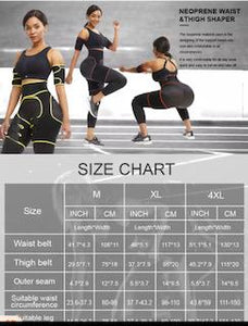 Lebah 3 in 1 Waist Thigh Trimmer for Women Weight Loss Butt Lifter Waist Trainer Belt Hip Raise Shaper